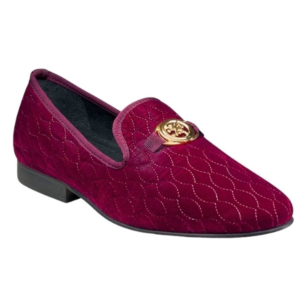 STACY ADAMS Valet Velvet Loafer Burgundy 8.5